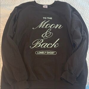 Lonely Ghost Brown with Teal Lettering Sweatshirt